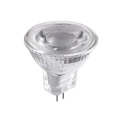 LED Stiftsockel-Reflektorlampe MR11, 12V DC, GU4, 3W 2700K 240lm 24°, optische Linse