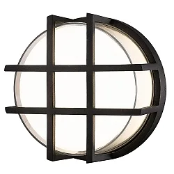 LED Wand- / Deckenleuchte CIRCULA, mit Schutzgitter, rund, 10W, 3000K, 460lm, IP65, anthrazit