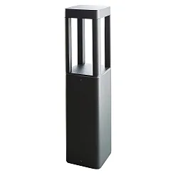 LED Sockelleuchte TOSKANA II, IP65, eckig, 35cm, 8.5W 3000K 430lm, Alu-Druckguss / PC, anthrazit