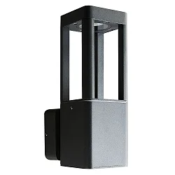 LED Wandleuchte TOSKANA II, IP65, eckig, 8.5W 3000K 460lm, Alu-Druckguss / PC, anthrazit