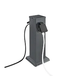 Energieverteiler BANGKOK, 2-fach, 26,5cm, anthrazit 
