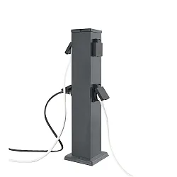 Energieverteiler BANGKOK, 4-fach, 40cm, anthrazit 