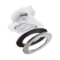 Outdoor LED Einbaustrahler DL7003, IP44, rund, 5.5W 3000/4000/6500K 540-600 38°, dimmbar, schwenkbar, weiß