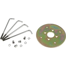 Zubehör für Heitronic Outdoor Leuchte ARUBA - Sockelbefestigung, Ø 11.2cm, verzinktes Stahlblech