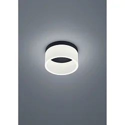 LED Bad-Deckenleuchte LIV 20, IP30, Ø 20cm, 17W 2900K 740lm, CRi >90, dimmbar, mattschwarz