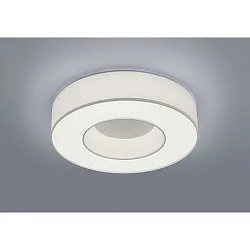 LED Deckenleuchte LOMO, IP20, Ø 46cm, Ringform, 34W 2800K 2500m, CRi >90, dimmbar, Schirm weiß