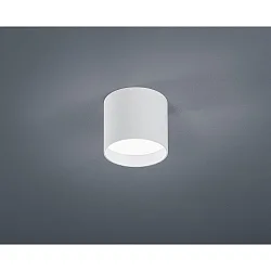 LED Deckenleuchte DORA, IP20, rund, 7.5W 2900K 510lm, schaltbar, Aluminium / Glas, mattweiß