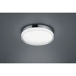 LED Bad-Deckenleuchte TANA 28, Ø 28cm, IP44, 18W 2900K 870lm, CRi >90, Glas teilsatiniert, chrom
