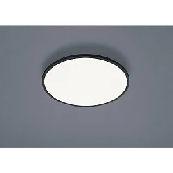 LED Ceiling luminaire RACK LED, round, IP20, black matt