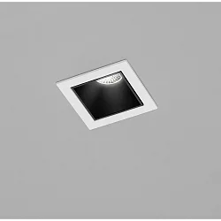 LED Deckeneinbauleuchte PIC, IP20, eckig, 2700K, weiß / innen schwarz
