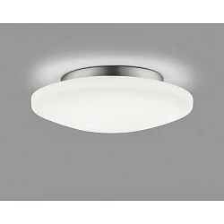 LED Bad-Deckenleuchte KYMO 36, IP44, Ø 36cm, 21W 2900K 1420lm, CRi >90, chrom / Opalglas satiniert