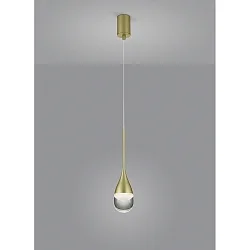 LED Pendant luminaire DEEP LED, IP20, gold matt