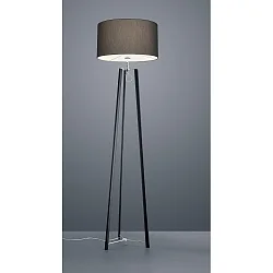 Stehleuchte CERTO, IP20, E27, schwarz eloxiert / chrom, anthrazit