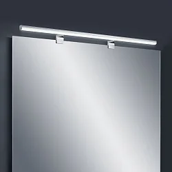 LED Wandleuchte / Spiegelleuchte GAIA 99, IP44, 99cm, 18W 2700-6400K 1070lm, CRi >90, mit Fernbedienung, dimmbar, chrom