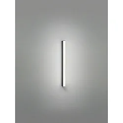 Wandleuchte PONTO-S, IP44, 60cm, direkt, 12W 3000/4000K 980lm, CRi >90, schaltbar, Acryldiffusor weiß, mattschwarz
