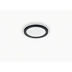 ceiling luminaire DAWA Ø33CM CCT Switch, direct / indirect IP20, black matt dimmable