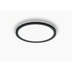 ceiling luminaire DAWA Ø 54CM CCT Switch, direct / indirect IP20, black matt dimmable