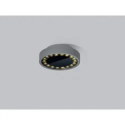 LED Außendeckenleuchte SAY, rund, 13W, 3000K, 1020lm, IP65, graphit/Glas klar
