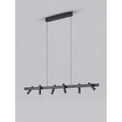 pendant luminaire CONI IP20, satined, black matt dimmable