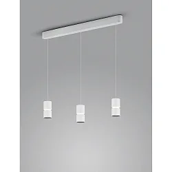 Pendelleuchte ROK, IP20, 3-flammig, direkt / indirekt, 30W 2700K 3060lm 20-60°, CRi >90, dimmbar, EASY-Lift, mattweiß