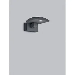 LED Wand- und Deckenleuchte LUR, eckig, 10,5W, 3000K, 710lm, IP54, graphit