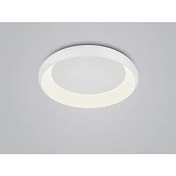 LED Wand- und Deckenleuchte TYRA, rund, 32W, 2700K, 1610lm, IP20, dimmbar, weiß/weiß