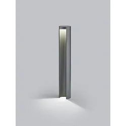 Pollerleuchte SKY, IP65, 75cm, Lichtaustritt 1-seitig, direkt / indirekt, 12W 3000K 760lm, CRi >90, schaltbar, graphit