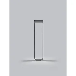 LED Pollerleuchte LUZ 44, IP54, direkt / indirekt (Kopf 350° drehbar), 9W 2700K 850lm, CRi >90, dimmbar, graphit / satiniert