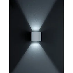 SIRI 44 Wall luminaire IP54 silvergrey