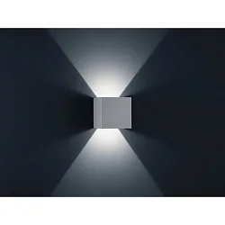 SIRI 44-L Wall luminaire IP54 silvergrey