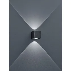 PEKA Wall luminaire IP54 graphite