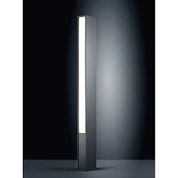 LED Pollerleuchte TENDO 125, IP55, kurz, 2-seitig, 43W 3000K 2030lm, Acryl satiniert / Aluminium, graphit