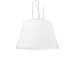 Pendant luminaire CYLINDER SP1 D40, E27, Ø40cm, white
