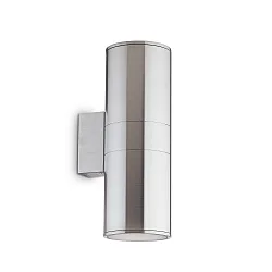 Outdoor Wandleuchte GUN BIG, Up/Down, 2-flammig, 2xE27, IP54, aluminium
