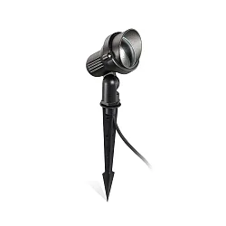 Outdoor Erdspießstrahler TERRA SMALL, IP65, GU10, schwenkbar, Aluminium, Schwarz