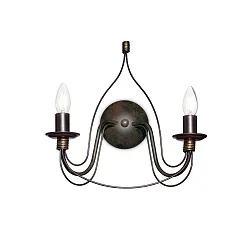 Wall luminaire CORTE AP2, 2 flames, E14, rust