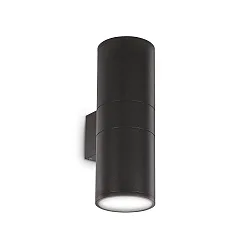 Outdoor Wandleuchte GUN BIG, Up/Down, 2-flammig, 2xE27, IP54, schwarz