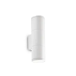 Outdoor Wandleuchte GUN SMALL, Up/Down, 2-flammig, 2x GU10, IP44, weiß