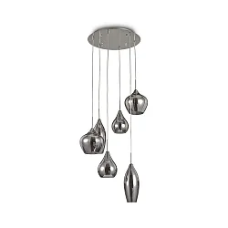 Pendant luminaire SOFT SP6, 6 flames, G9, 40W, white