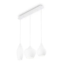Pendant luminaire SOFT SB3, 3 flames, G9, 40W, white