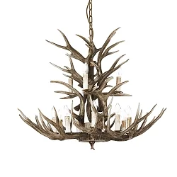 Chandelier CHALET SP12, 12 flames, E14, beige