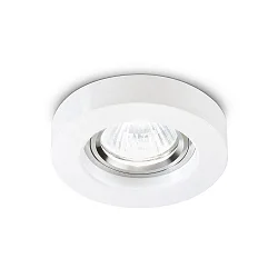Einbauspot BLUES ROUND, IP20, Ø 9.5cm, GU10 max. 50W, Aluminium, Weiß