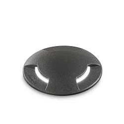 Boden-Einbauleuchte LANDING PT BIG, IP67 IK10, Ø 14.5cm, GX53 (inkl.), befahrbar bis 5t, Harz, schwarz