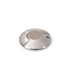 LED Boden-Einbauleuchte ROCKET-1 PT, IP65 IK08, Abstrahlung 1-seitig, CRi 90, begehbar, Stahl gebürstet / Pyrexglas