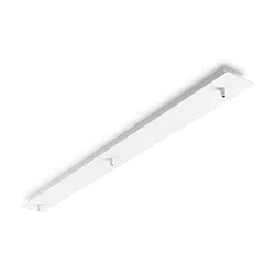 Baldachin LINEAR STANDARD, eckig, 88cm, 3-fach, Überstand-Blende, weiß