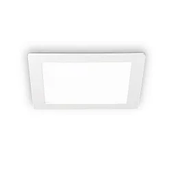 LED Einbau-Flächenleuchte GROOVE SQUARE, IP20, schaltbar, weiß / satiniert, 11.8cm, 10W 3000K 710lm 110°, weiß