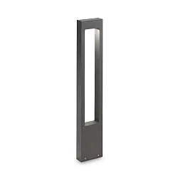 Outdoor Stehleuchte VEGA, Höhe 80cm, G9, Aluminium / Glas gehärtet