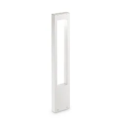 Outdoor Stehleuchte VEGA, Höhe 80cm, G9, Aluminium / Glas gehärtet, Weiß