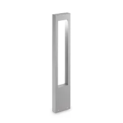 Outdoor Stehleuchte VEGA, Höhe 80cm, G9, Aluminium / Glas gehärtet, Grau