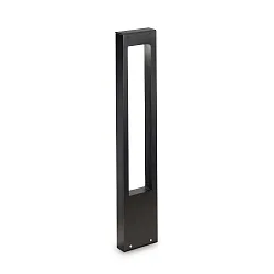 Outdoor Stehleuchte VEGA, Höhe 80cm, G9, Aluminium / Glas gehärtet, Schwarz